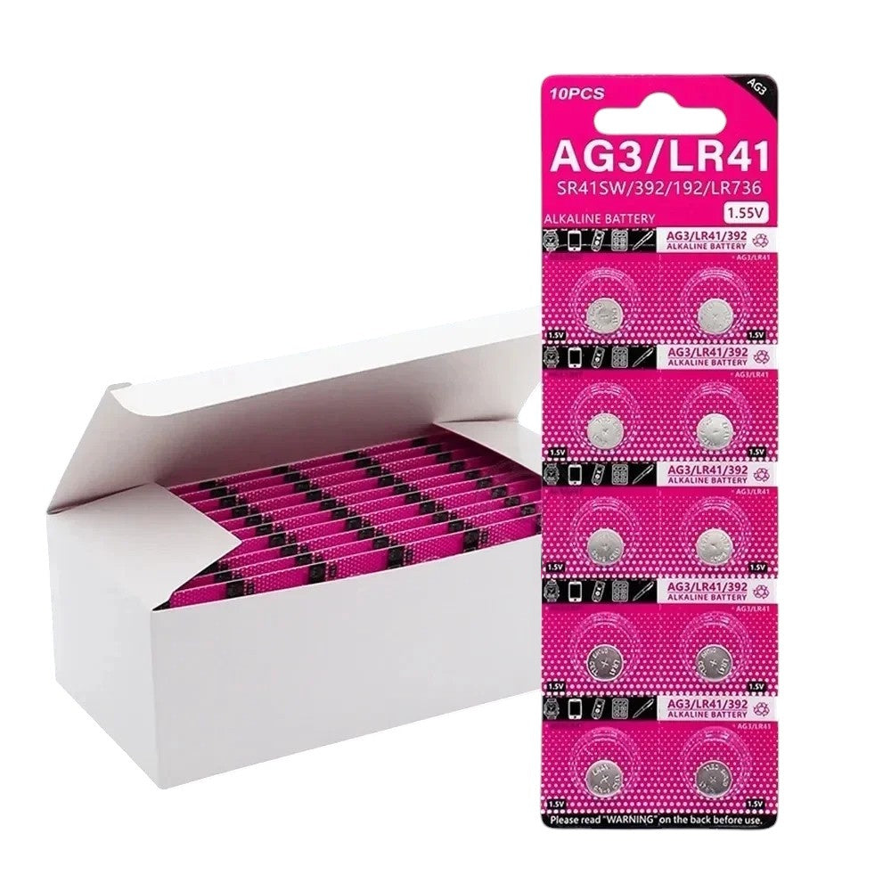 DTecH AG3/LR41/SR41SW/SR41 Alkaline Button Battery - 10 Pcs