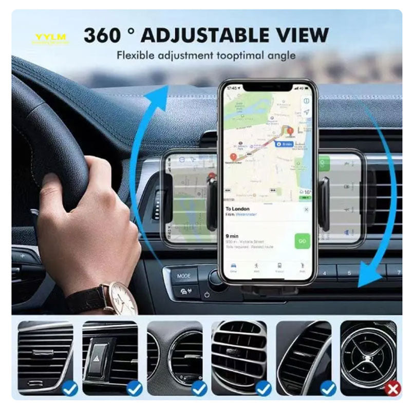 DTech Car air outlet mobile phone holder hook phone support