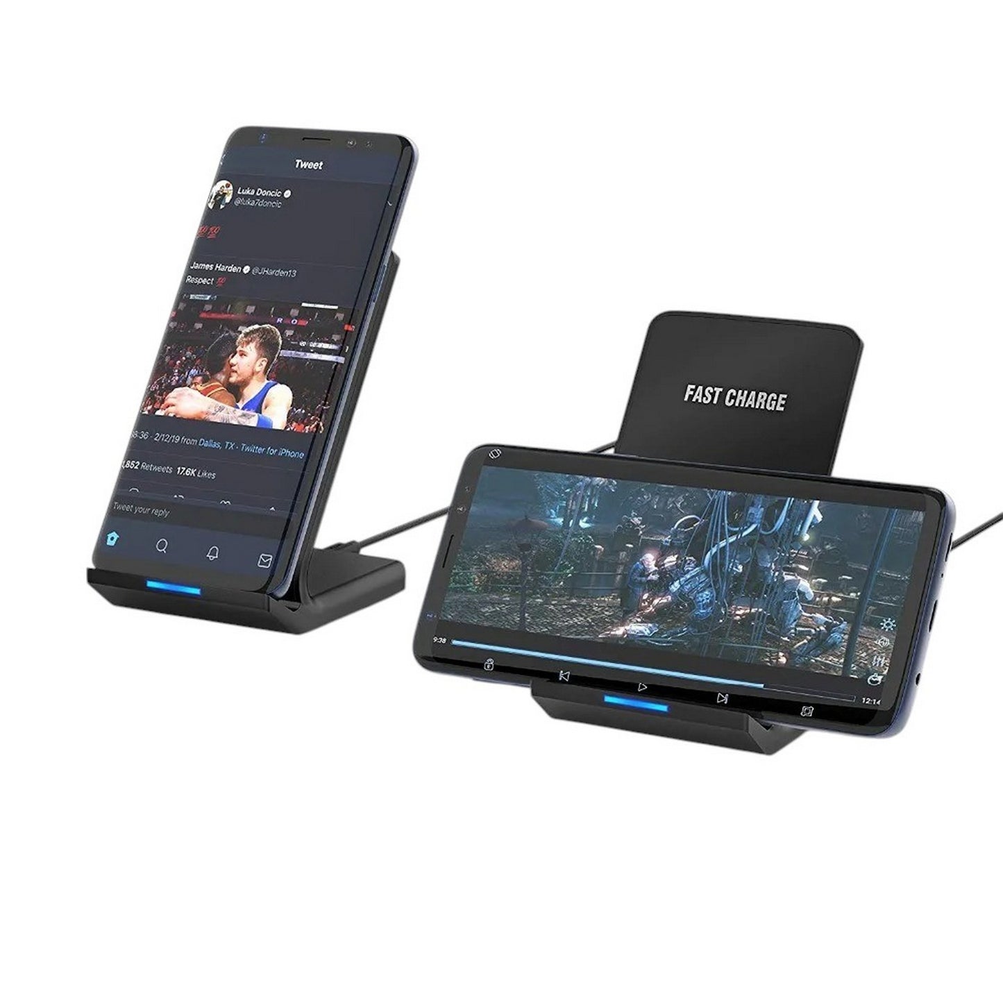 WDTC-Stand 10W Wireless Charger – Sleek Fast Charging Pad