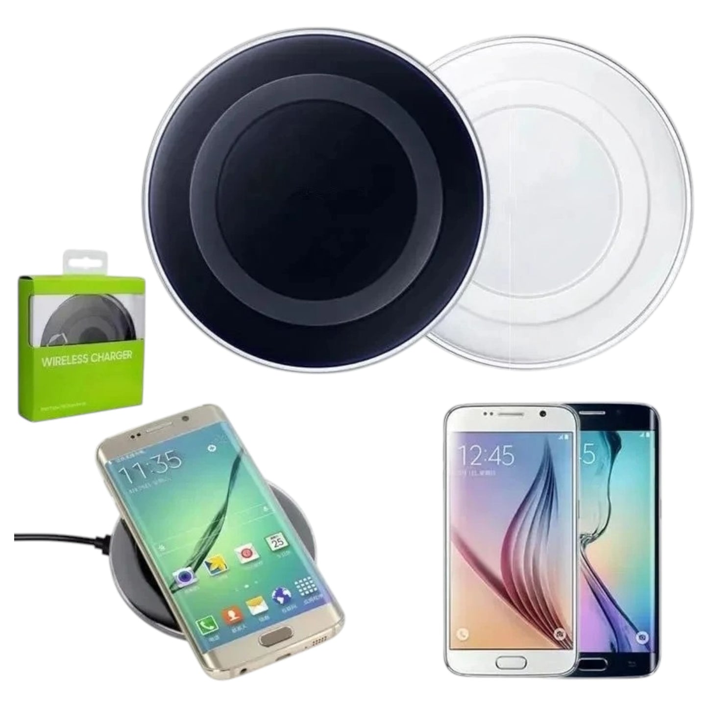 S6 (for Samsung, Android & iPhone) 10 W Fast Charging Wireless Desktop Charger