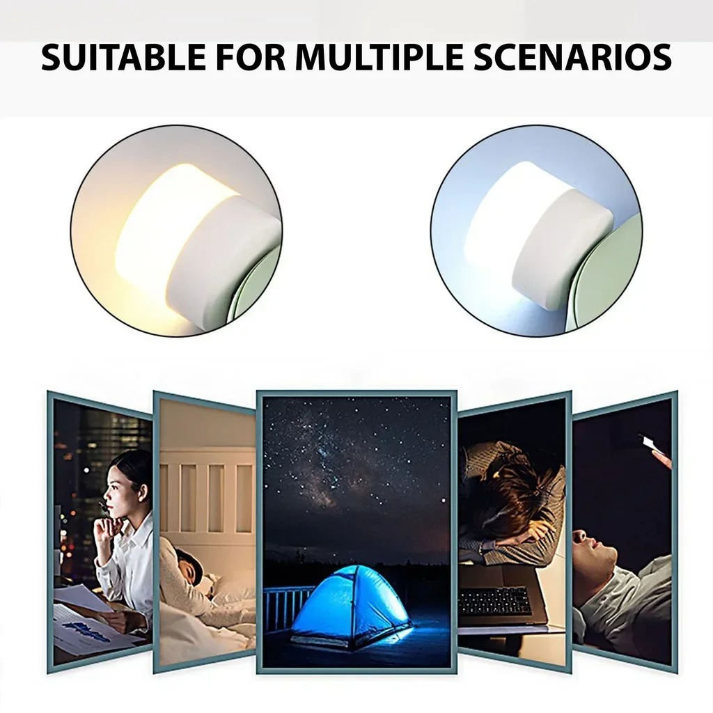 Mini LED USB Round Night Light