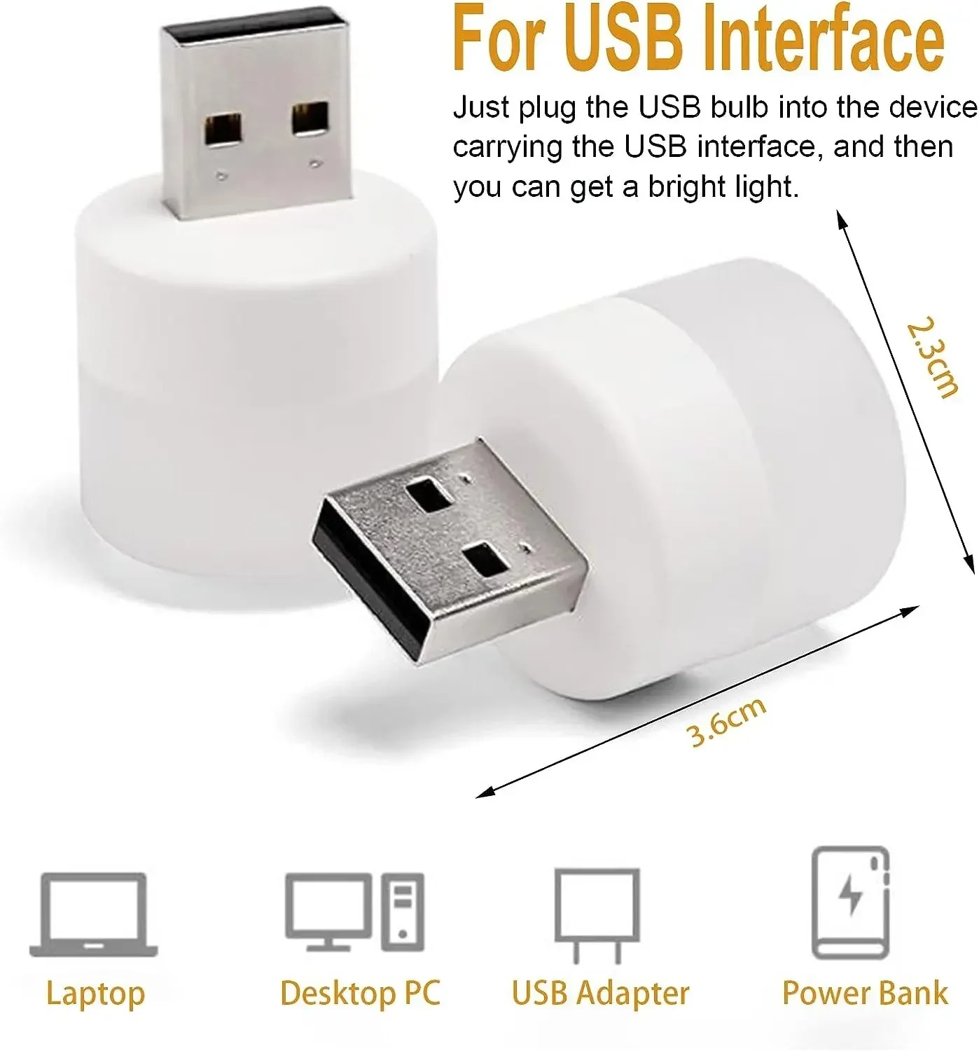 Mini LED USB Round Night Light