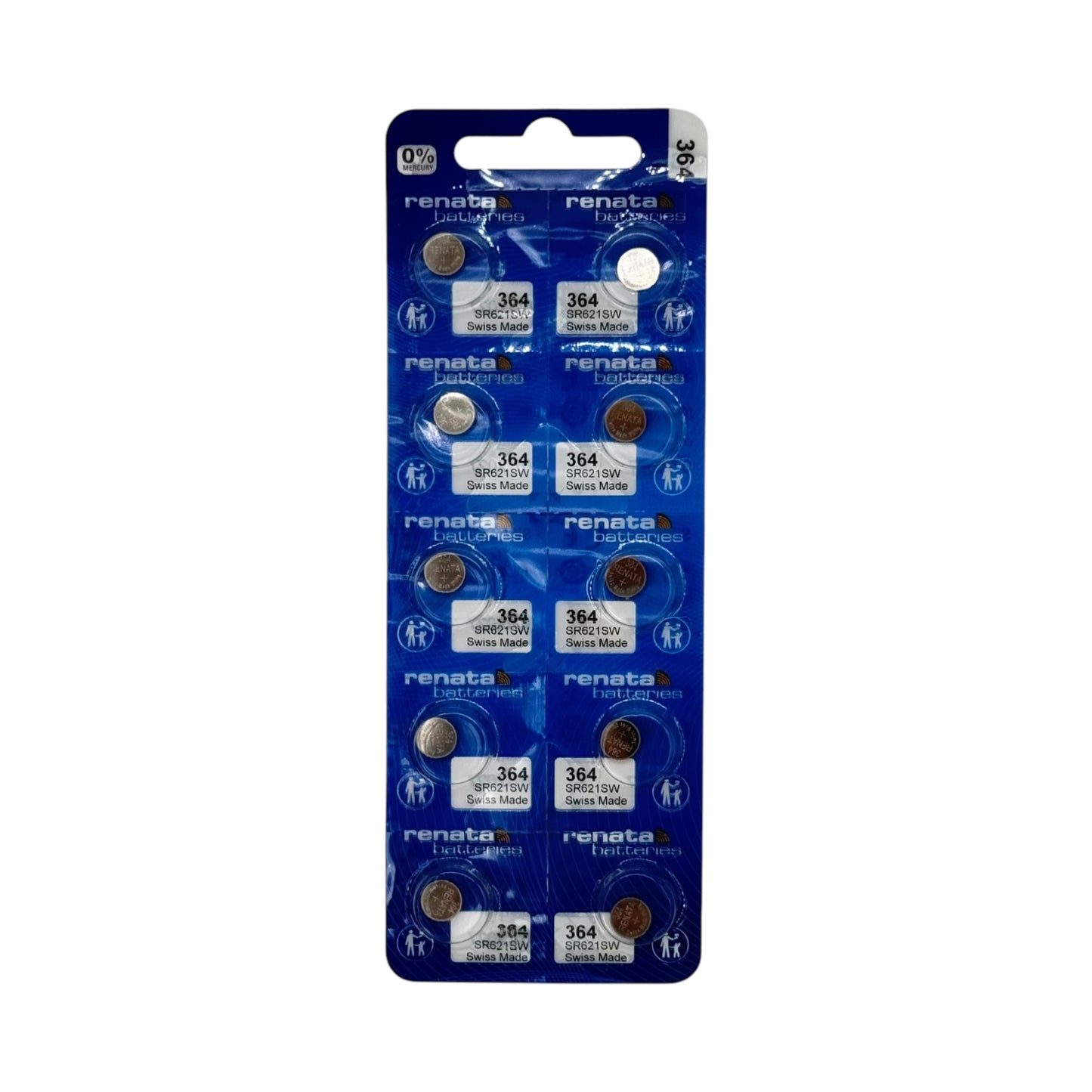Renata 364 Silver Oxide Button Battery - 1Pcs (10 Pcs Blister)