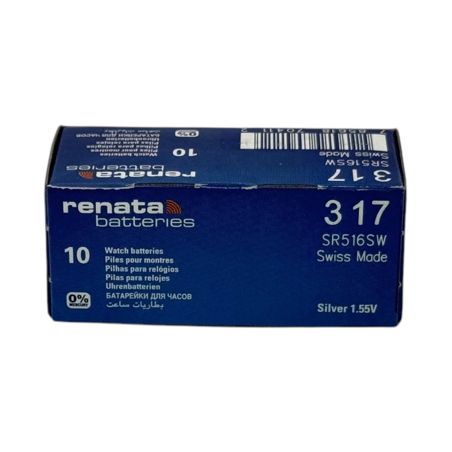 Renata 317 Silver Oxide Button Battery - 1Pcs