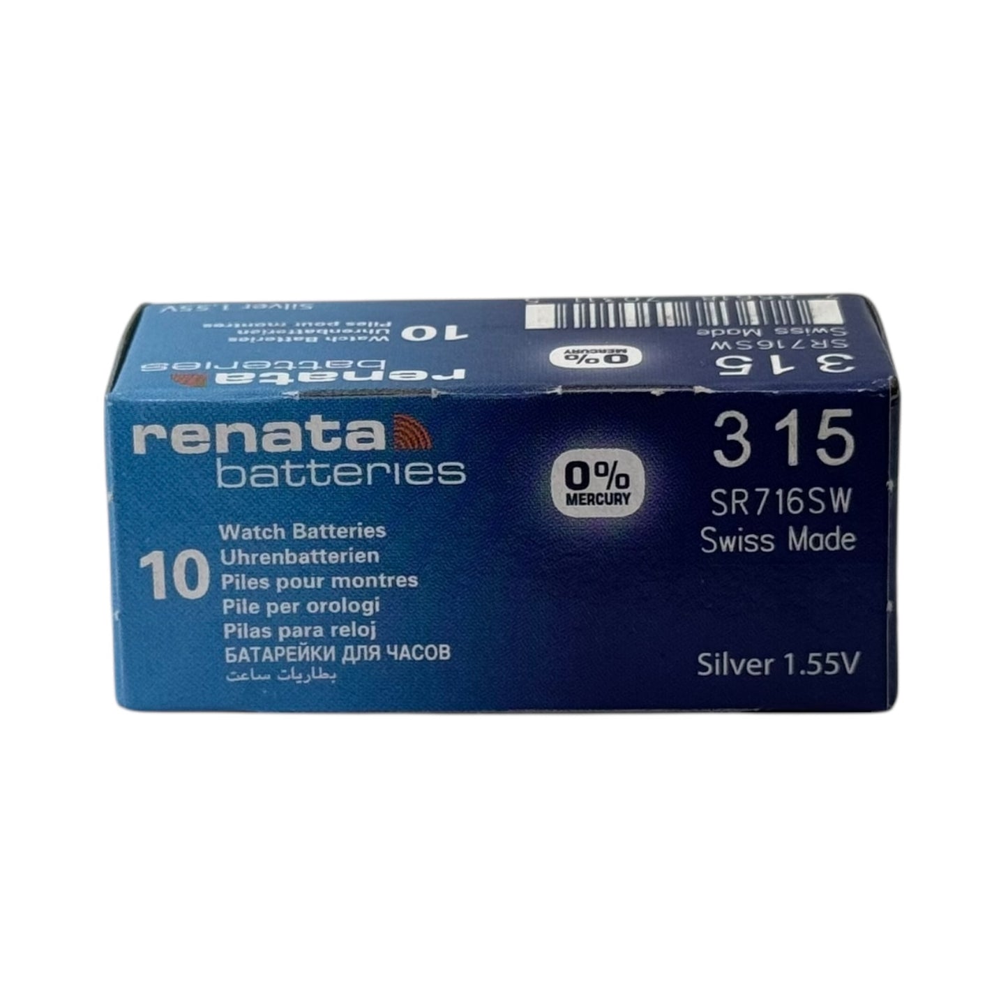 Renata 315 Silver Oxide Button Battery - 1Pcs