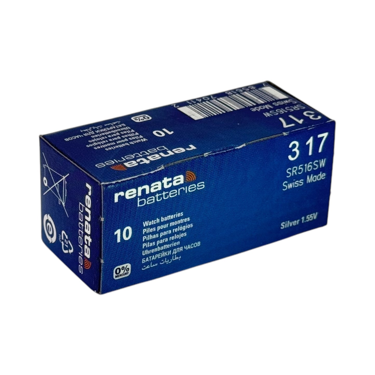 Renata 317 Silver Oxide Button Battery - 1Pcs