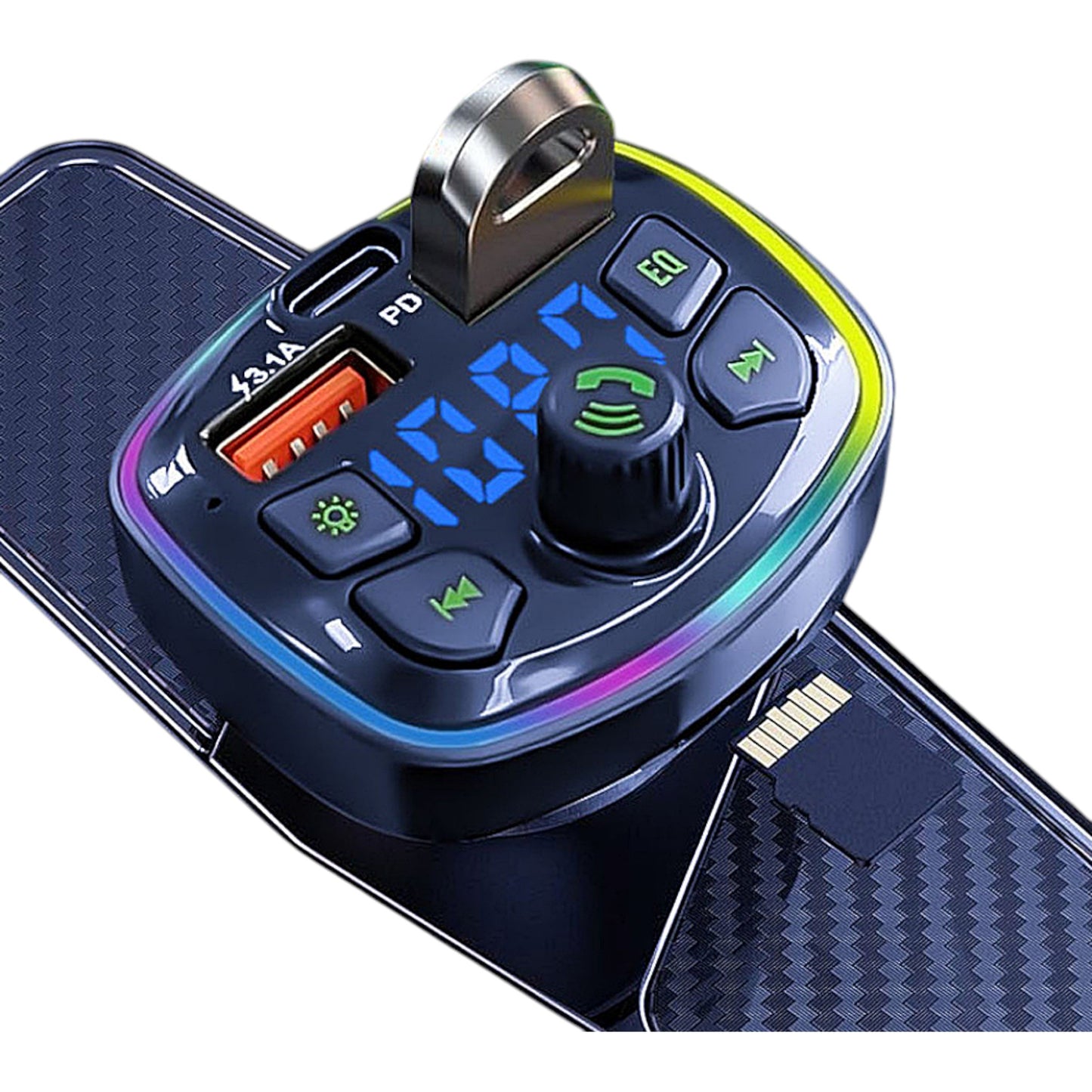 DTecH Q7 Bluetooth Car Transmitter – Smart Audio & Charging Hub