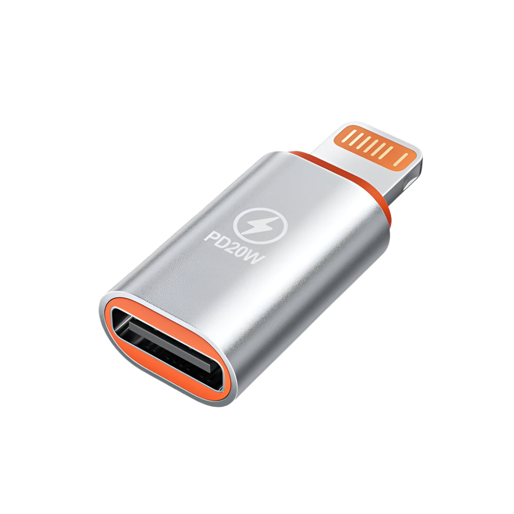 OTG-Adapter mit USB-C-Buchse auf Lightning-Stecker
