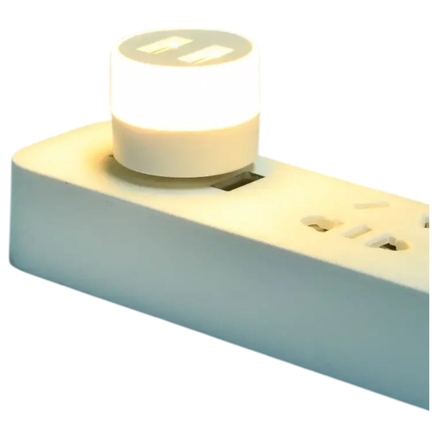 Small LED USB Round Night Light & USB Splitter with 2 x USB outlets