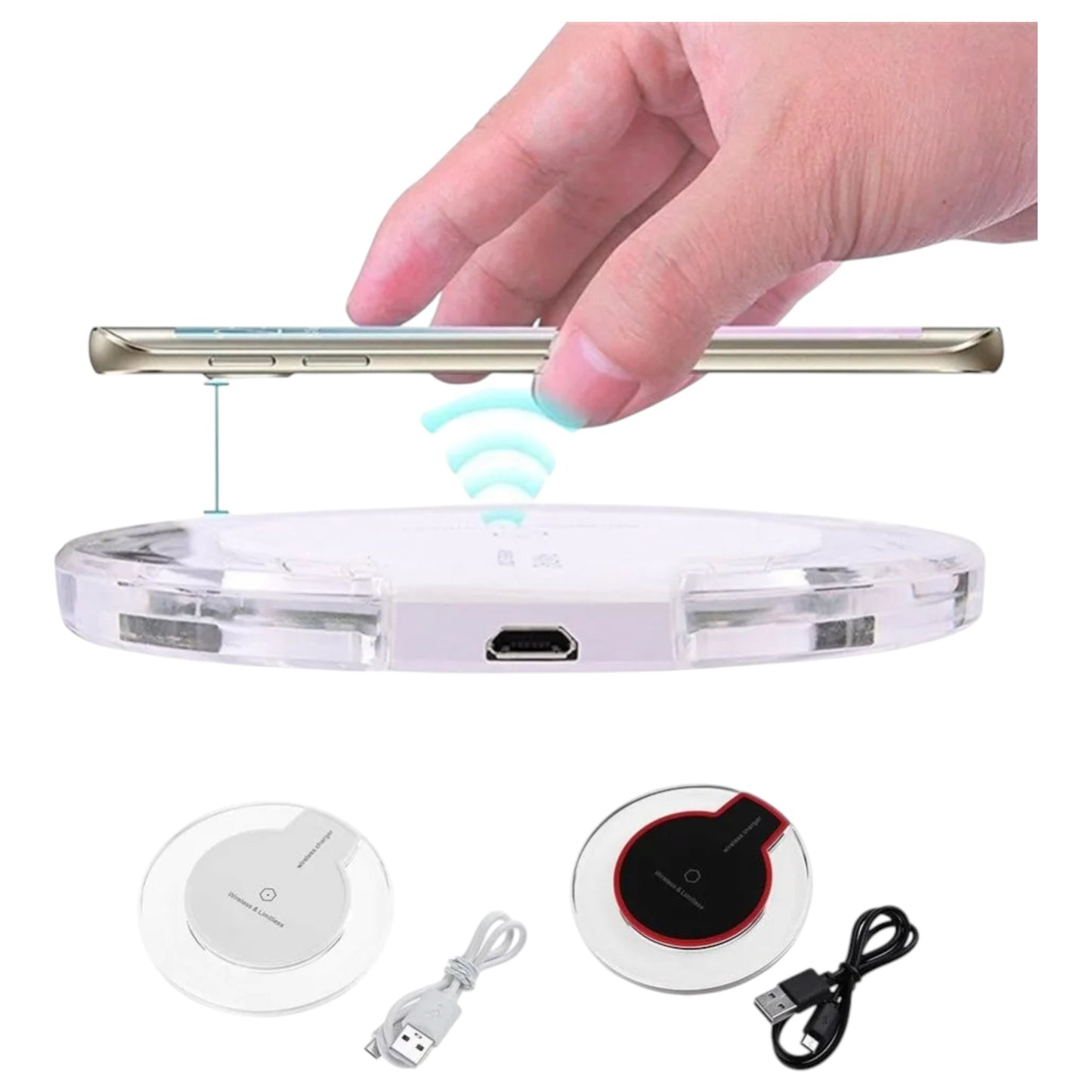 K9 10W Transparent Fast Charging Wireless Desktop Charger