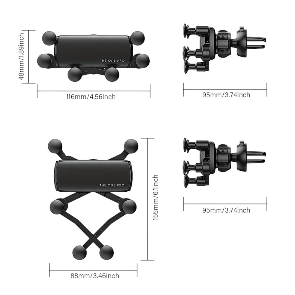 Essager 6-Point Gravity Phone Holder – Foldable grip with anti-bump stability