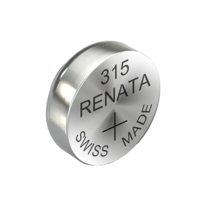 Renata 315 Silver Oxide Knopfzelle – einzelne Batterie, aufrecht