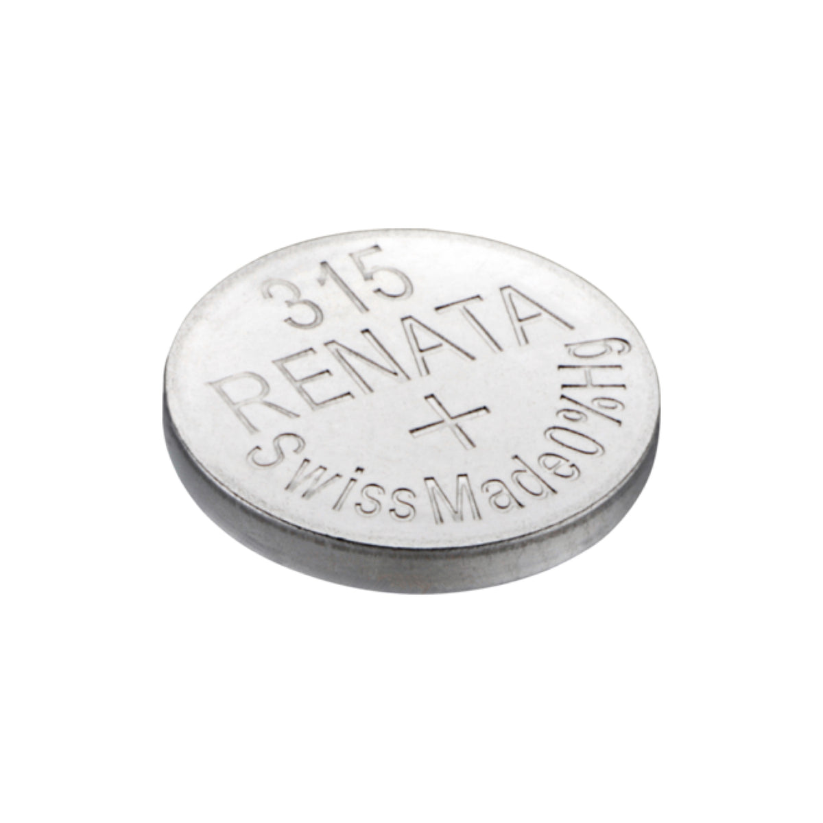 Renata 315 Silver Oxide Knopfzelle – einzelne Batterie, Draufsicht