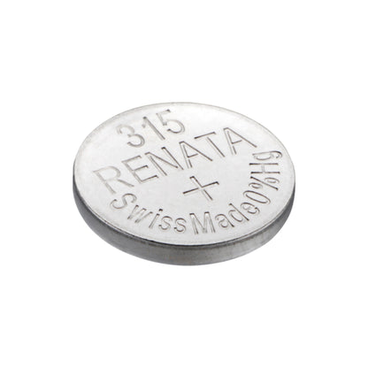 Renata 315 Silver Oxide Knopfzelle – einzelne Batterie, Draufsicht
