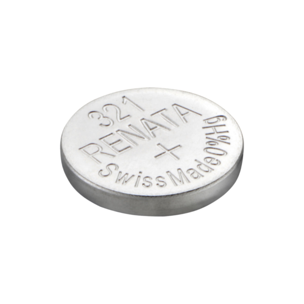 Renata 321 Silver Oxide Knopfzelle – einzelne Batterie, Draufsicht