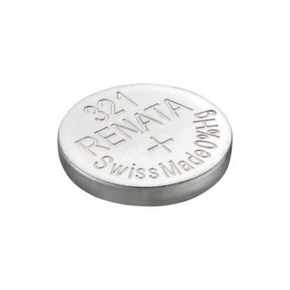 Renata 321 Silver Oxide Knopfzelle – einzelne Batterie, Draufsicht