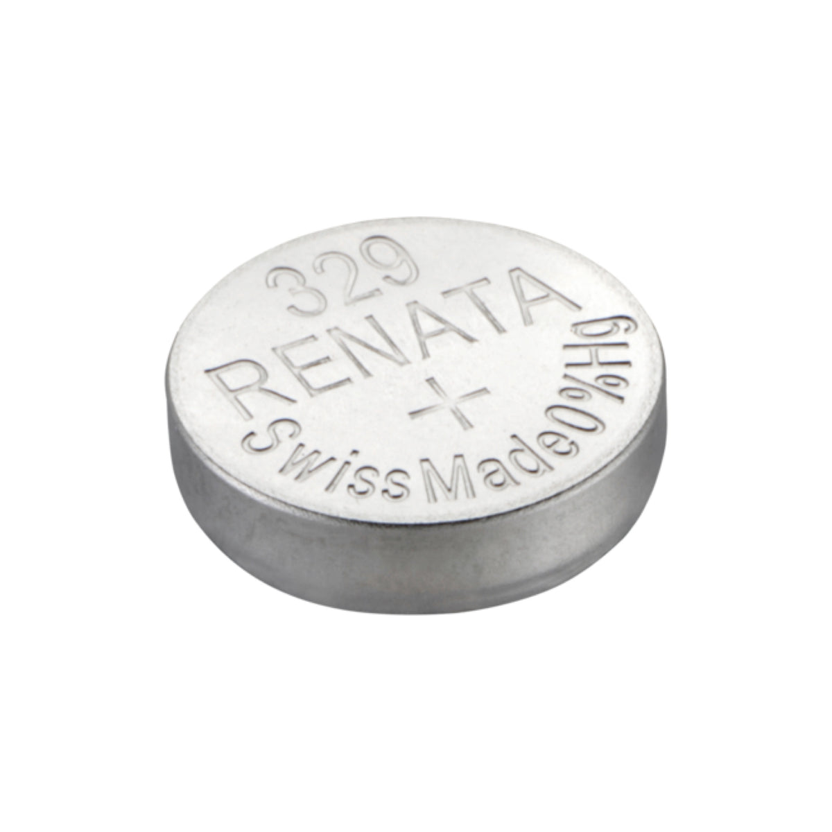 Renata 329 Silver Oxide Knopfzelle – einzelne Batterie, Draufsicht