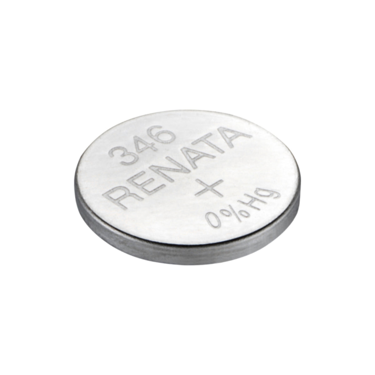 Renata 346 Silver Oxide Knopfzelle – einzelne Batterie, Draufsicht