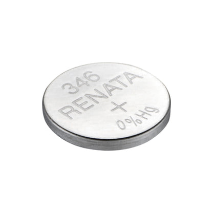 Renata 346 Silver Oxide Knopfzelle – einzelne Batterie, Draufsicht