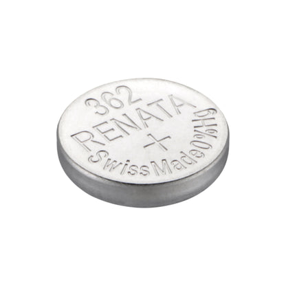 Renata 362 Silver Oxide Knopfzelle – einzelne Batterie, Draufsicht