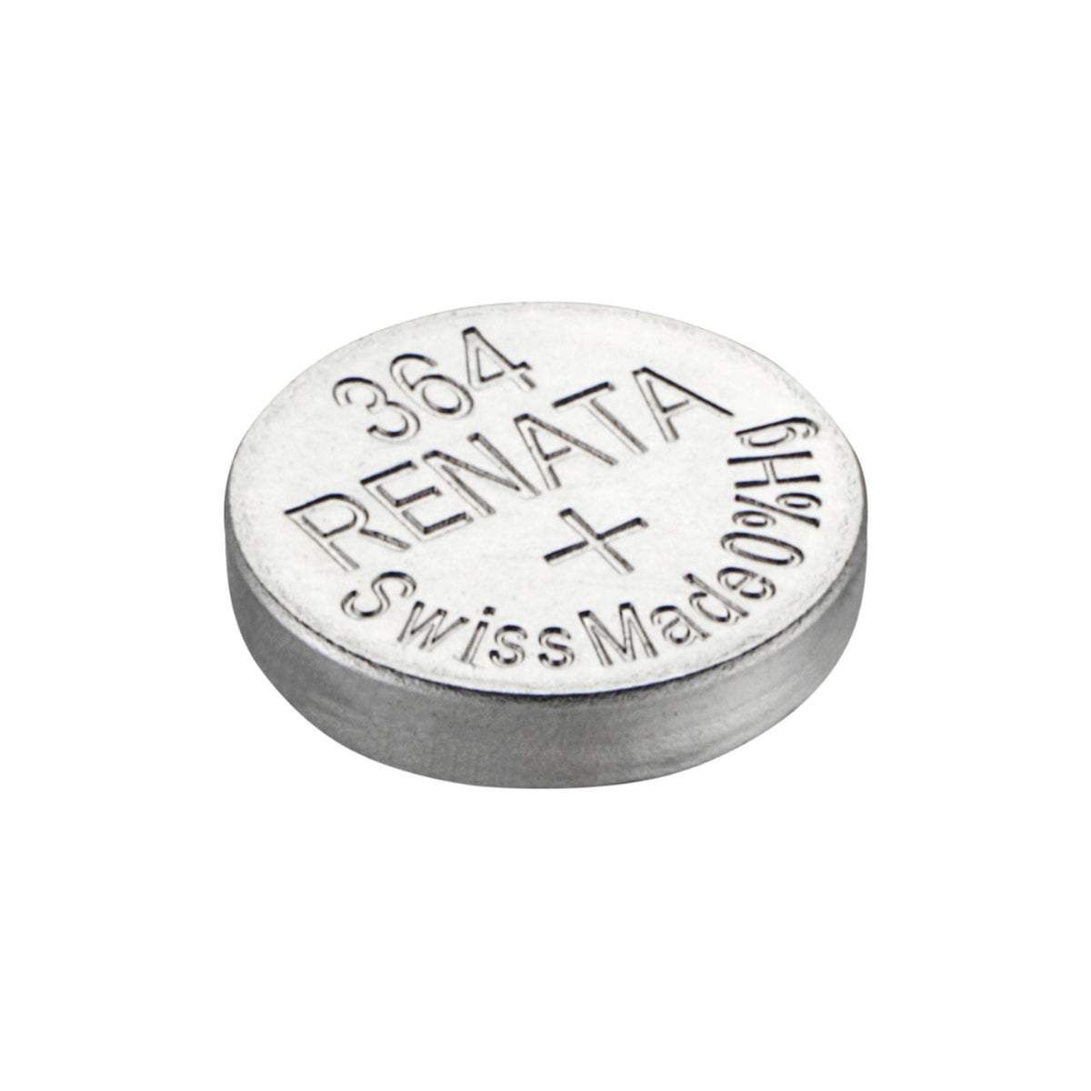 Renata 364 Silver Oxide Knopfzelle – einzelne Batterie, Draufsicht