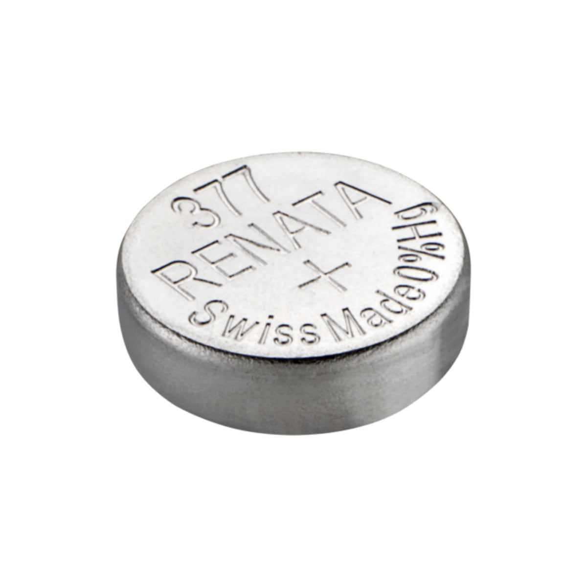 Renata 377 Silver Oxide Knopfzelle – einzelne Batterie, Draufsicht
