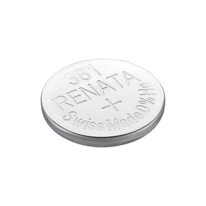 Renata 381 Silver Oxide Knopfzelle – einzelne Batterie, Draufsicht