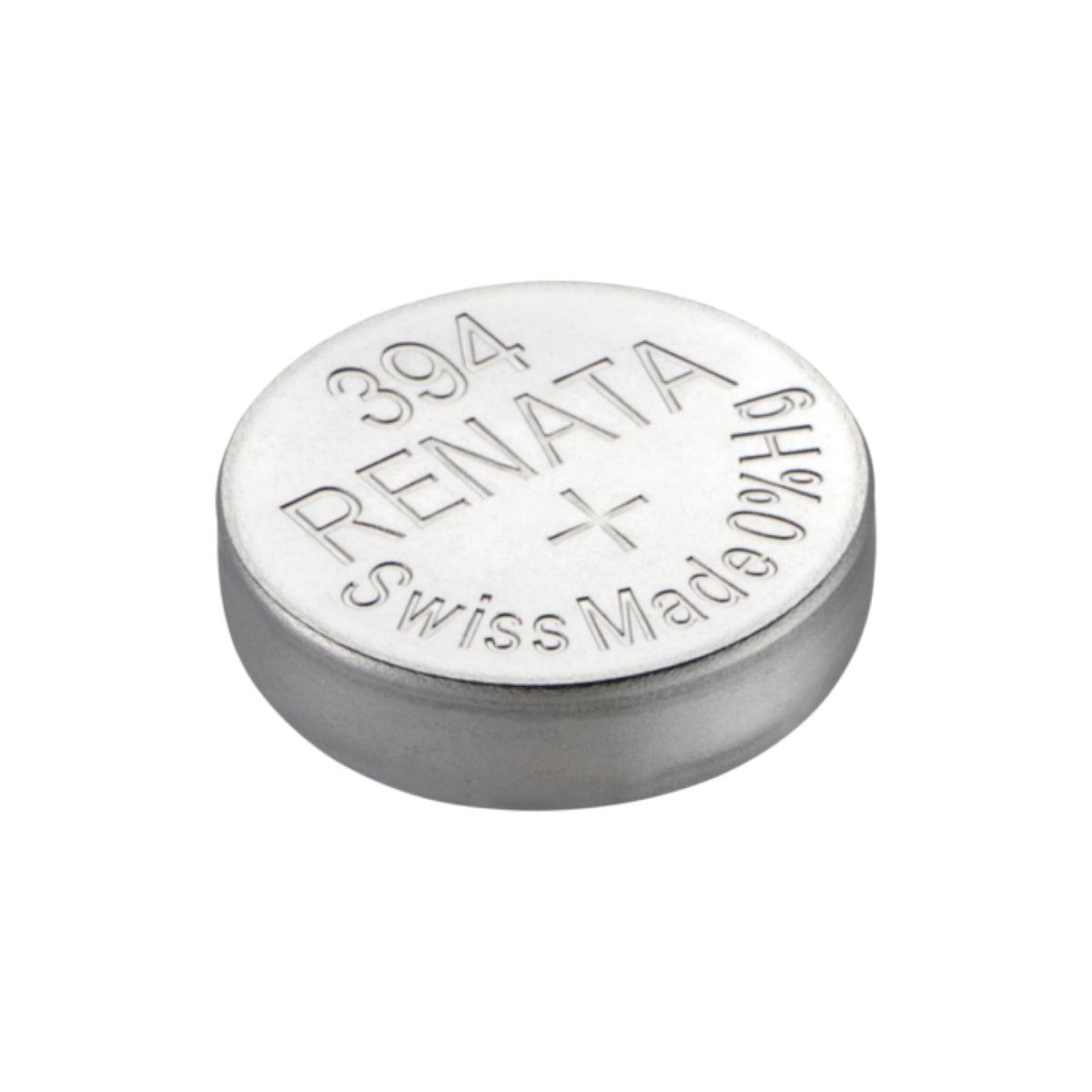 Renata 394 Silver Oxide Knopfzelle – einzelne Batterie, Draufsicht