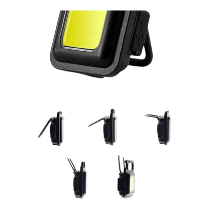 Mini COB Keychain Flashlight – Ultra Bright, Rechargeable, Multi-Functional