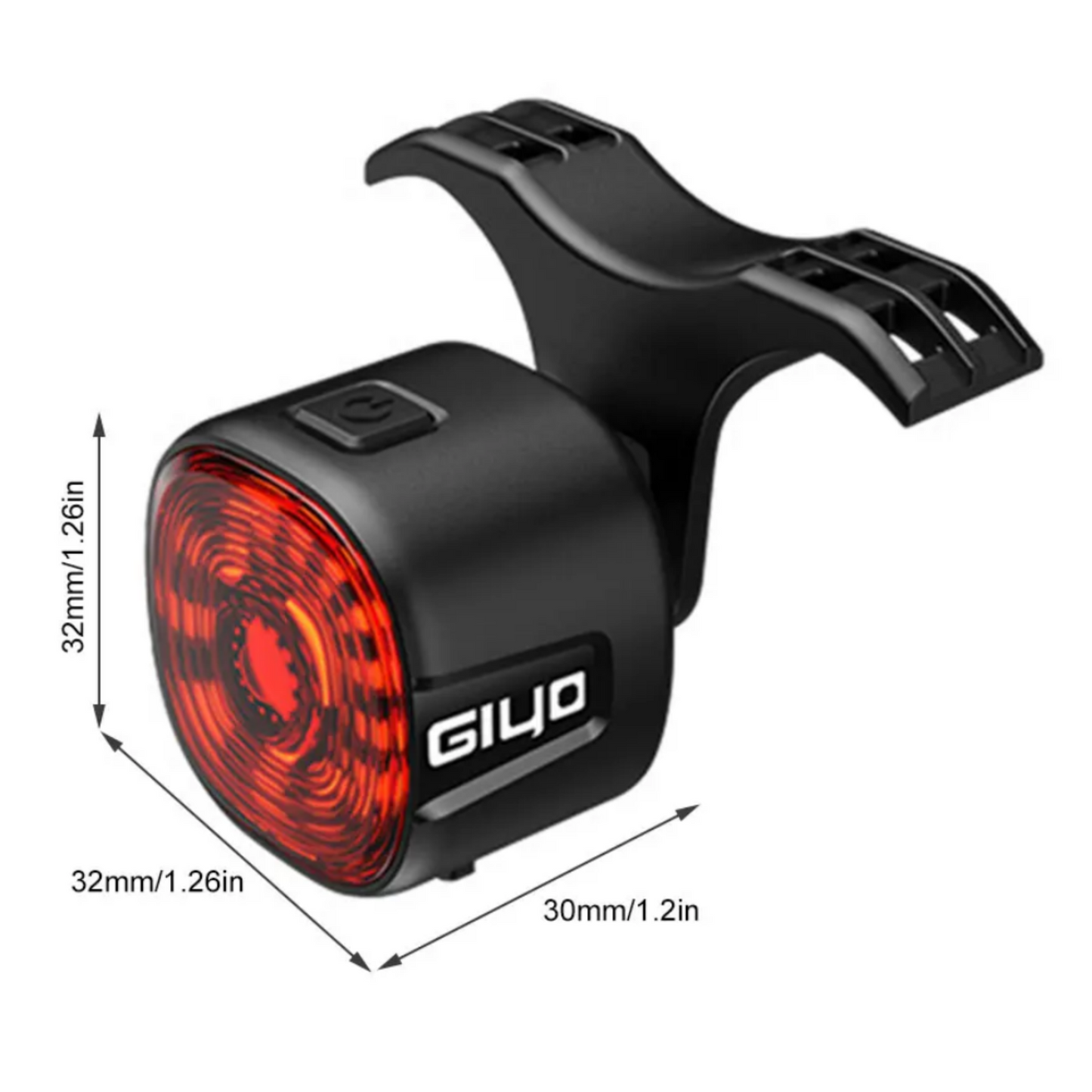 Feu arrière de vélo étanche et rechargeable avec détection de freinage intelligente GL09S