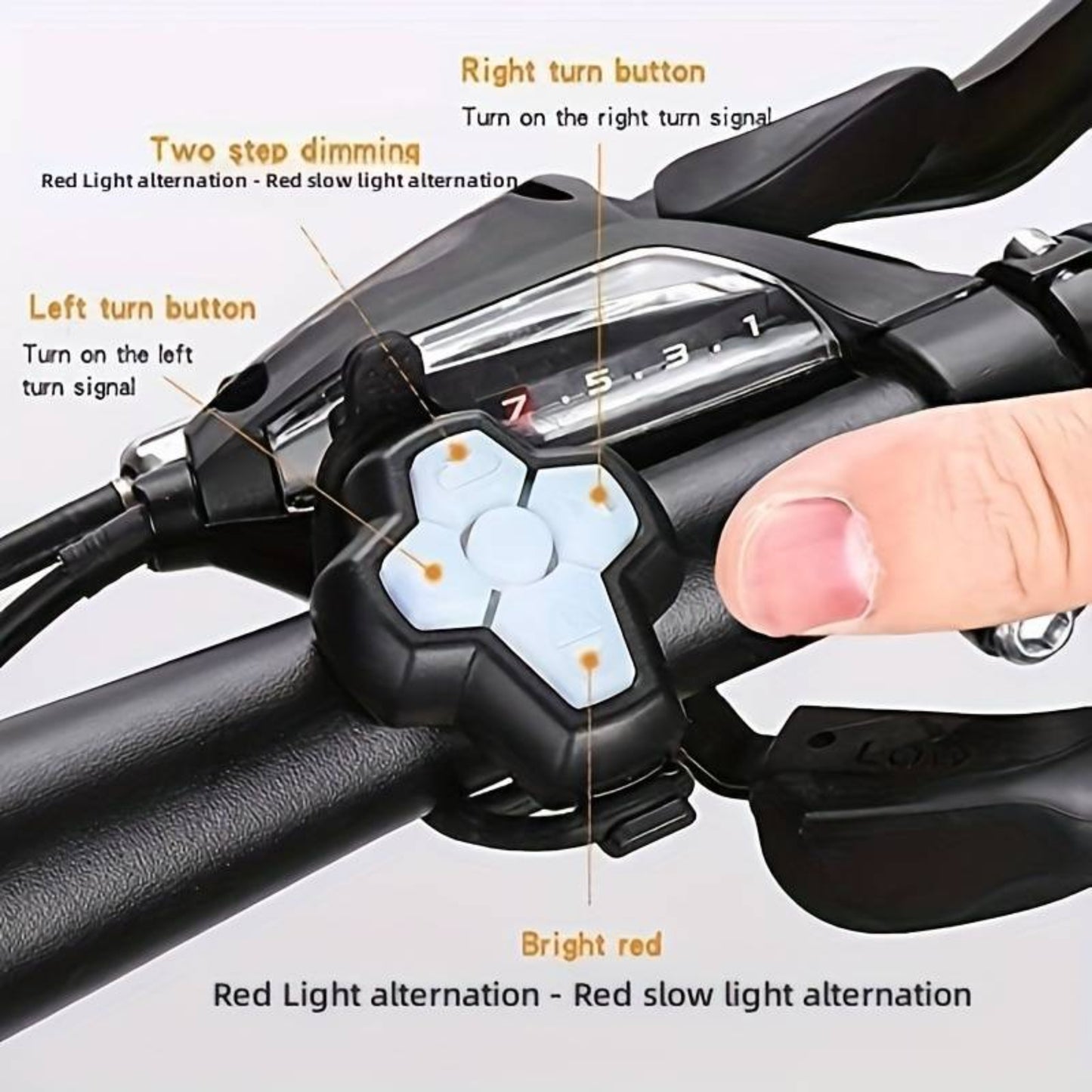 Clignotant/clignotant à distance sans fil M2 pour vélo