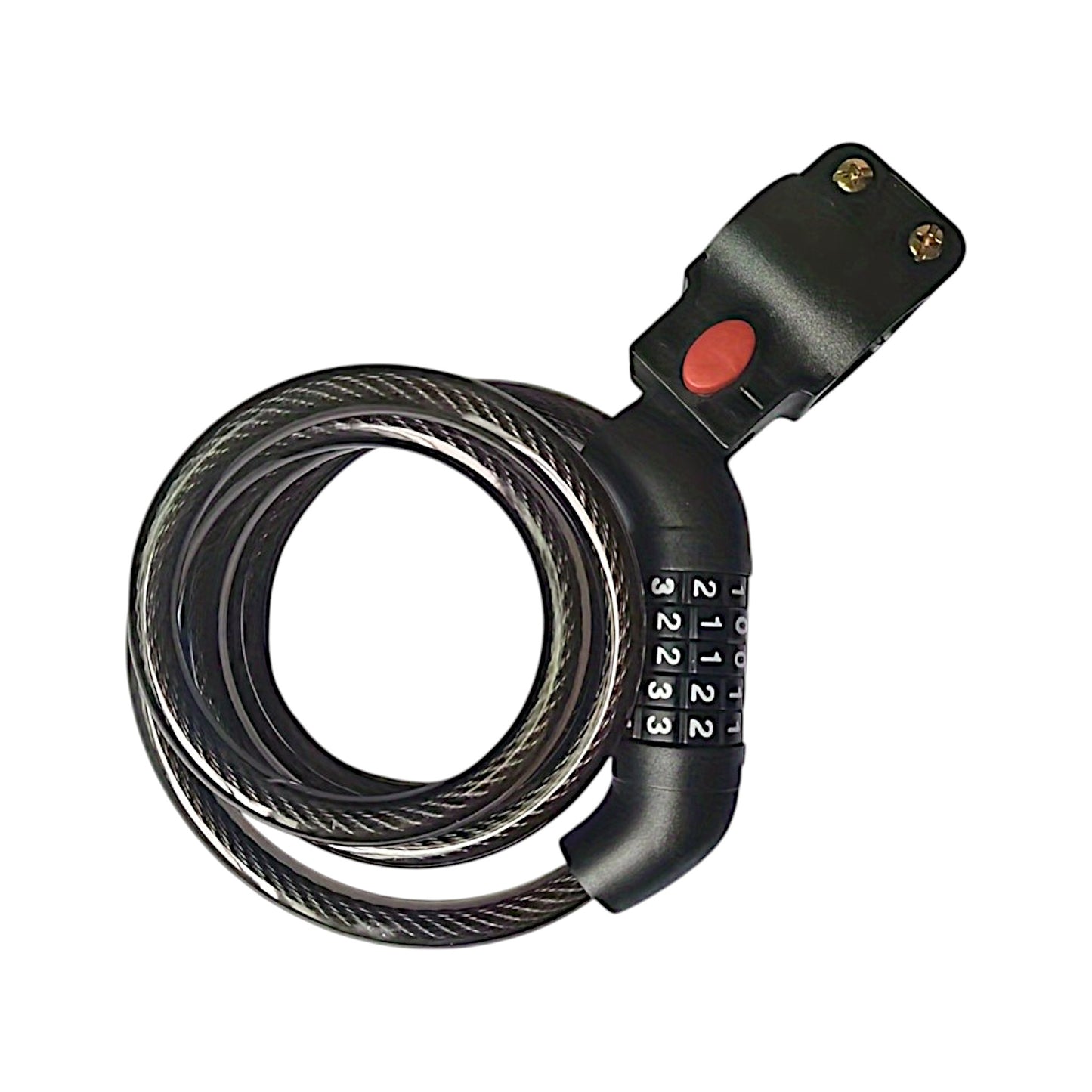 Spiral 5-Digit Combination Steel Cable Bike Lock