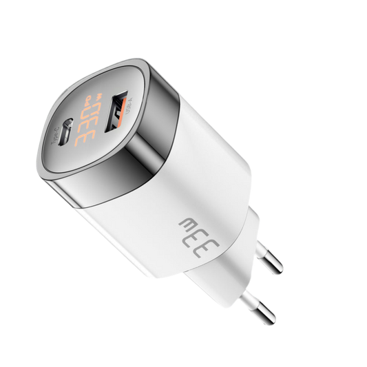 Chargeur mural USB-C et USB-A 33 W avec PD, QC