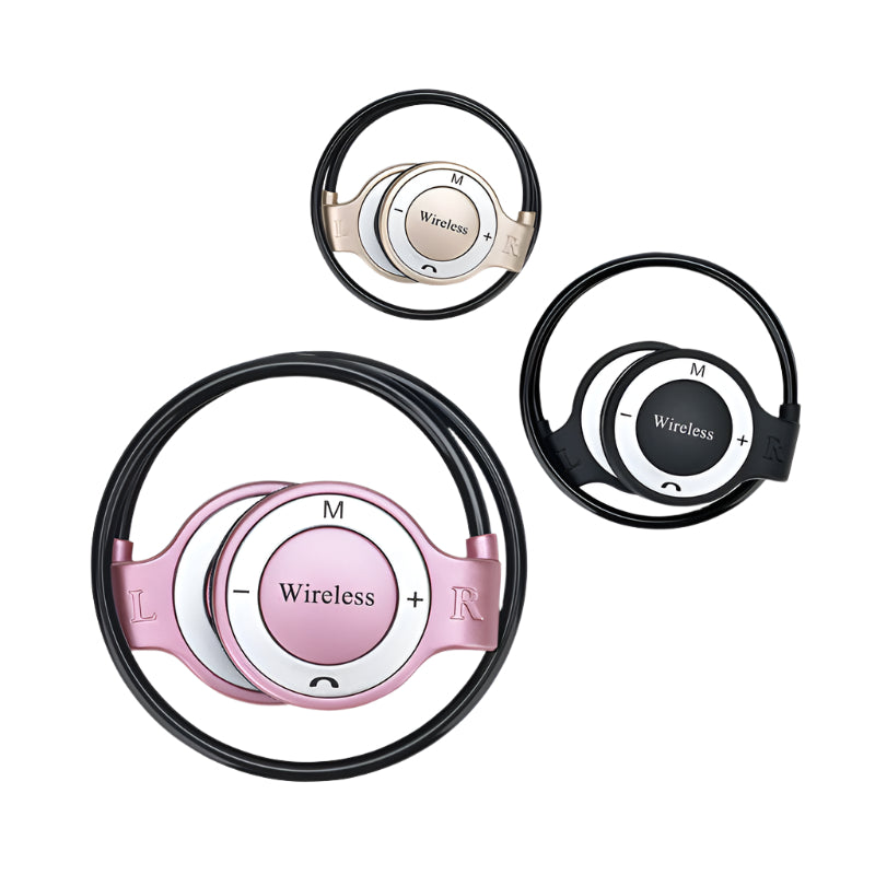 Écouteurs de sport supra-auriculaires Bluetooth 5.1 L013 avec fente pour carte SD
