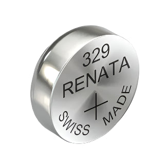 Pile bouton à oxyde d'argent Renata 329 - 1 pièce