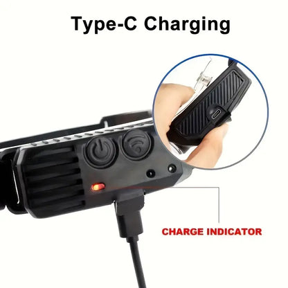DTech Single/Double COB Light Stripes & LED Rechargeable Headlight With Flexible  Silicone Body