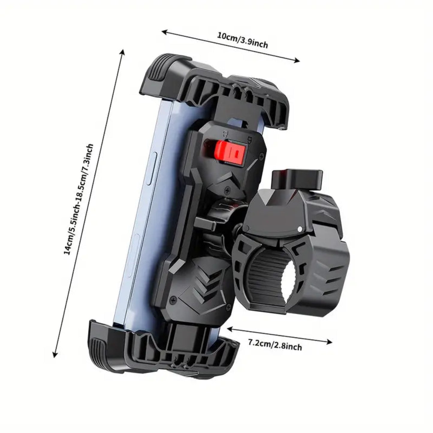 FL-216 360° Adjustable Motorcycle & Bike Phone Holder - Claw Clamp OK