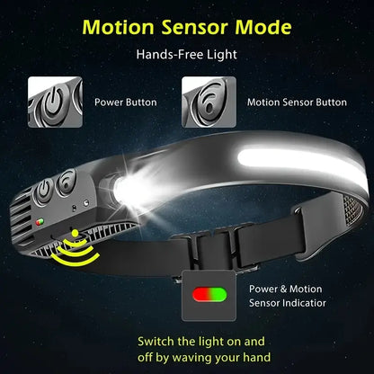 DTech Single/Double COB Light Stripes & LED Rechargeable Headlight With Flexible  Silicone Body