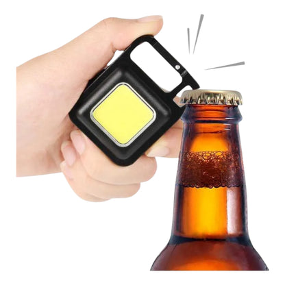 Mini COB Keychain Flashlight – Ultra Bright, Rechargeable, Multi-Functional