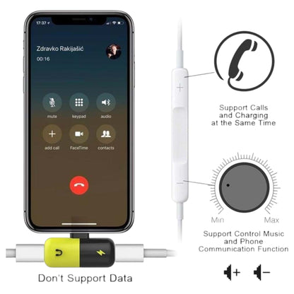 DTecH PT-1 Dual Lightning Adapter – Charge & Listen in Style