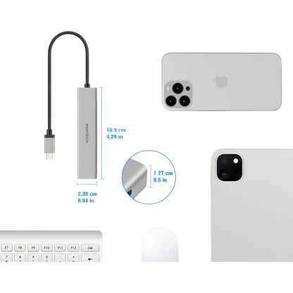 10 Gbit/s USB-Hub mit USB-C auf 4x USB-C (10 Gbit/s)