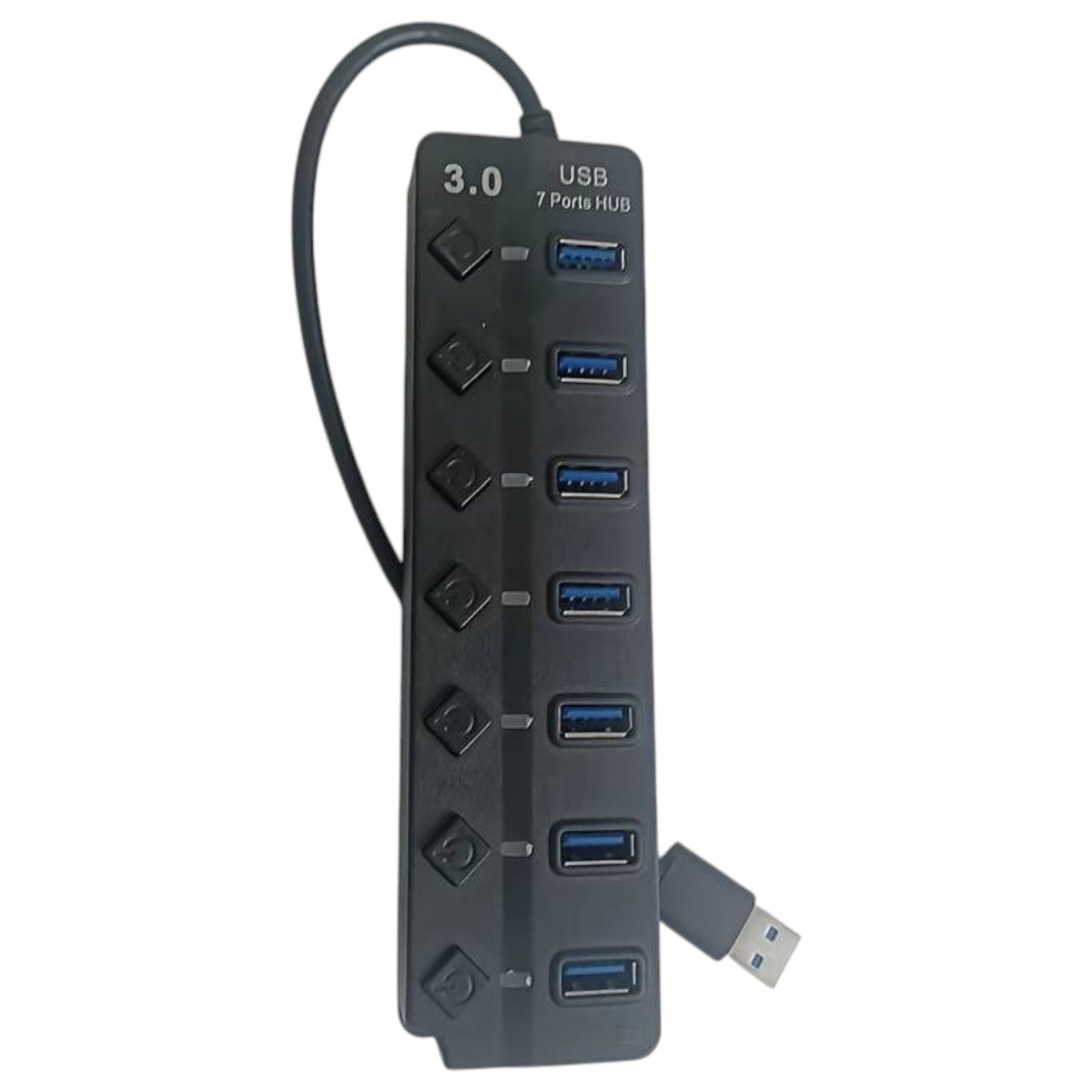 DTech 4/7-Port, 30-100 cm Extension Cable USB 3.0 Hub with Independent Switches