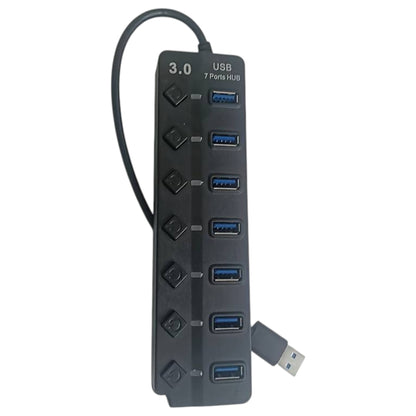 DTech 4/7-Port, 30-100 cm Extension Cable USB 3.0 Hub with Independent Switches
