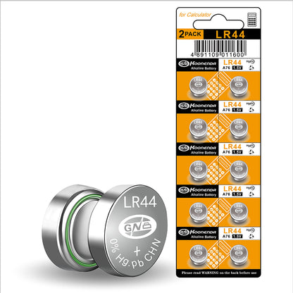 Pile bouton alcaline Koonenda AG13/LR44/SR1154/357 - 10 pièces
