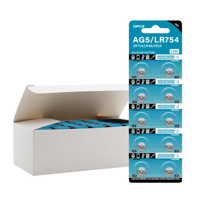 DTecH AG5/LR754/SR48SW/SR48 Alkaline-Knopfzellen - 10 Stück
