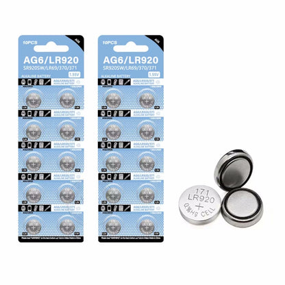 DTecH AG6/LR921/370/SR920SW Alkaline Button Battery Blister - 10 Pcs