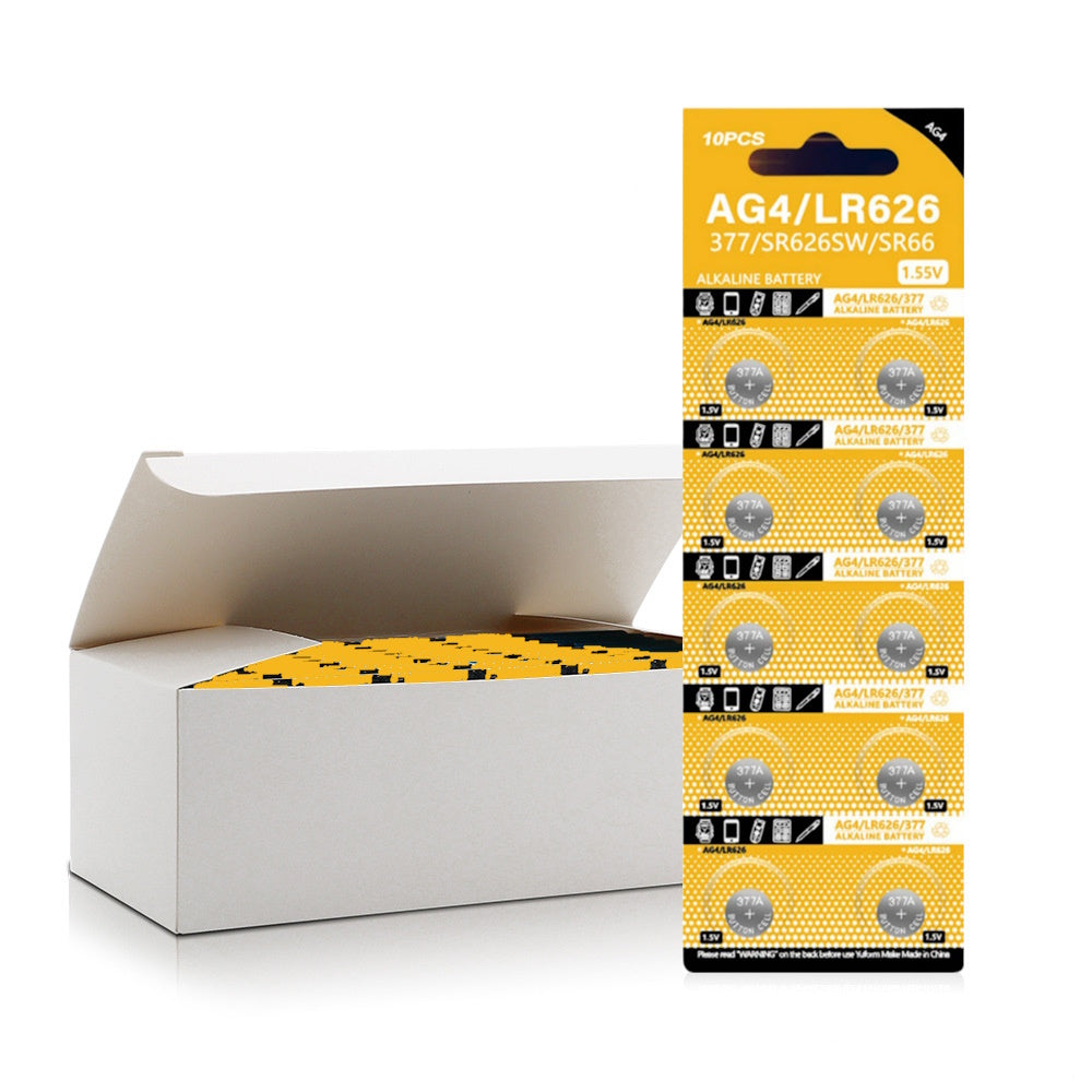 Piles alcalines DTecH AG4/LR66/377/SR626SW - 10 pièces