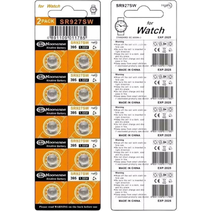 Koonenda AG7/LR927/SR327W/SR57 Alkaline-Knopfzellen - 10 Stück