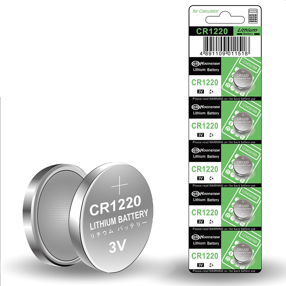 Koonenda CR1220 Lithium Button Battery Blister - 1Pcs