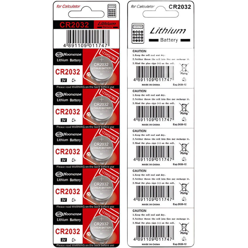 Pile bouton au lithium Koonenda CR2032 - 1 pièce
